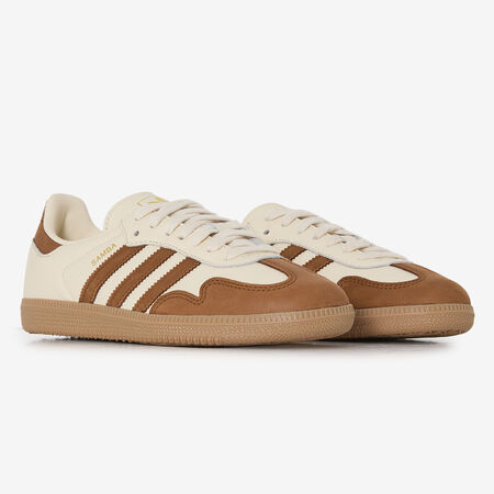 ADIDAS ORIGINALS samba SAMBA OG BEIGE/MARR&Oacute;N MUJER
