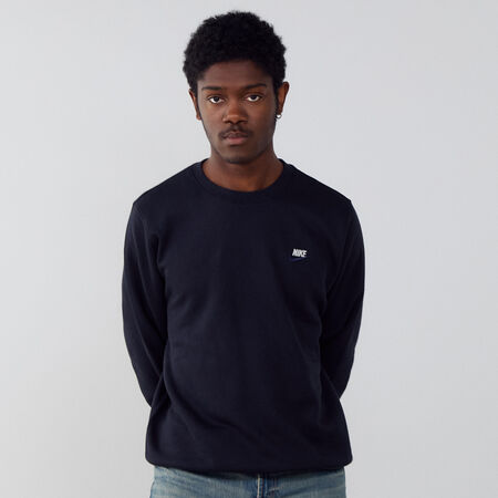 NIKE SWEAT CREW CLUB DT NEGRO/BLANCO HOMBRE