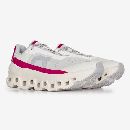 ON RUNNING CLOUDMONSTER BLANCO/ROSA MUJER
