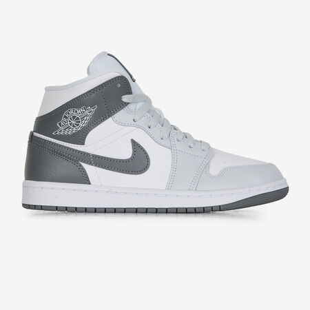 JORDAN AIR JORDAN 1 MID BLANCO/GRIS MUJER