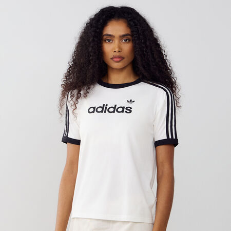 ADIDAS ORIGINALS TEE SHIRT LINEAR BLANCO/NEGRO MUJER