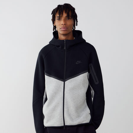 NIKE JACKET TECH FLEECE FZ NEGRO/GRIS HOMBRE
