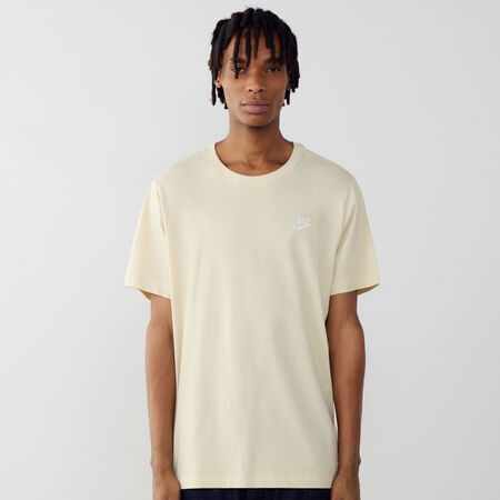 TEE SHIRT CLUB : BEIGE/BLANCO