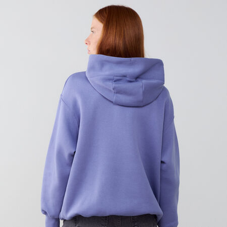 NIKE HOODIE PHOENIX LONG OVERSIZED AZUL/BEIGE MUJER