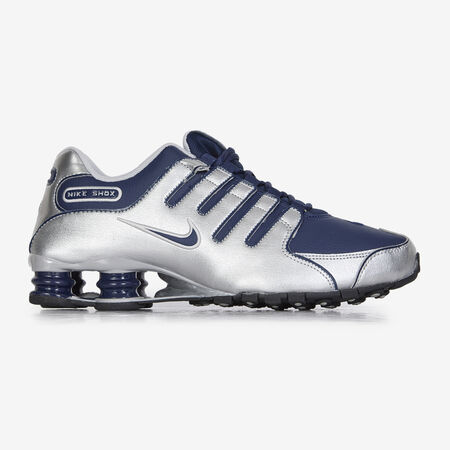 NIKE shox SHOX NZ PLATEADO/AZUL MARINO HOMBRE