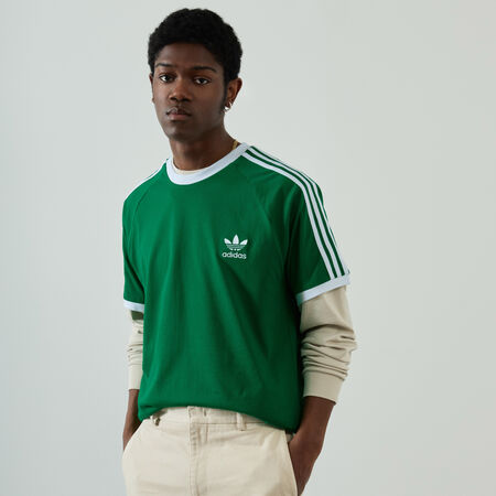 ADIDAS ORIGINALS TEE SHIRT 3 STRIPES VERDE/BLANCO HOMBRE