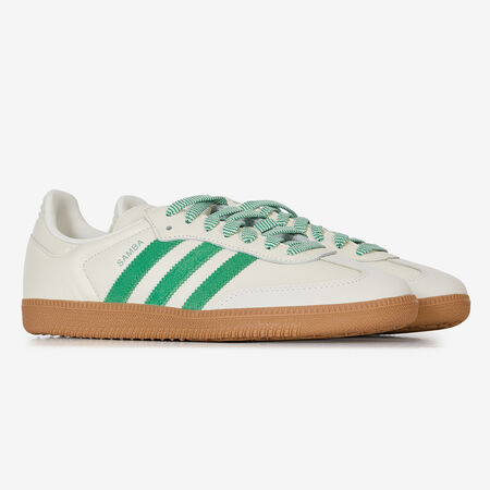 ADIDAS ORIGINALS samba SAMBA OG BEIGE/VERDE HOMBRE