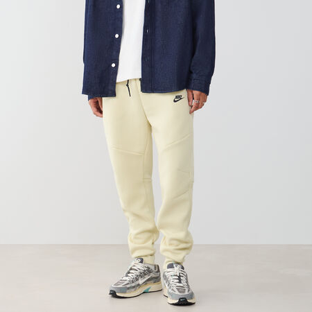 PANT JOGGER TECH FLEECE : BEIGE/NEGRO