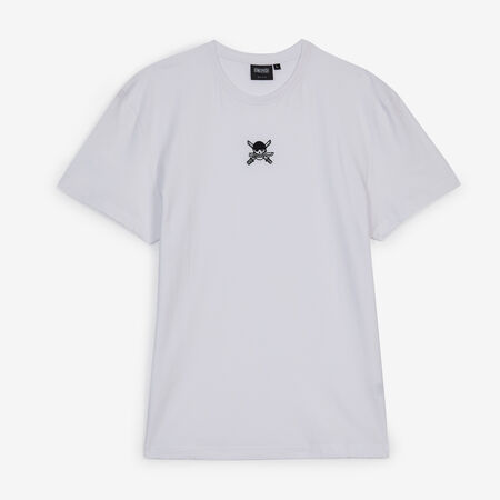 ONE PIECE TEE SHIRT SKULL ZORO BLANCO HOMBRE