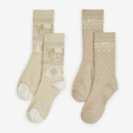 NIKE CHAUSSETTES X2 CREW WINTER BEIGE HOMBRE