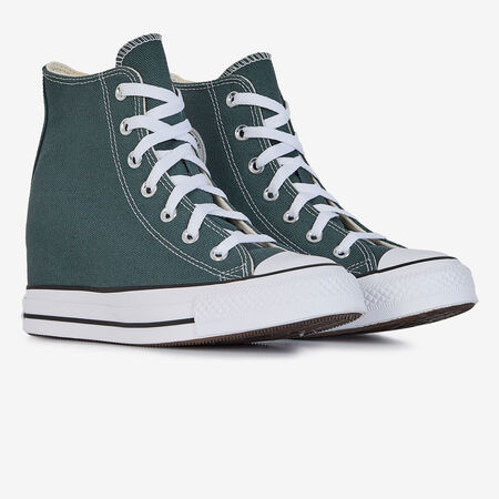 CONVERSE chuck taylor all star CHUCK TAYLOR ALL STAR WEDGE VERDE MUJER