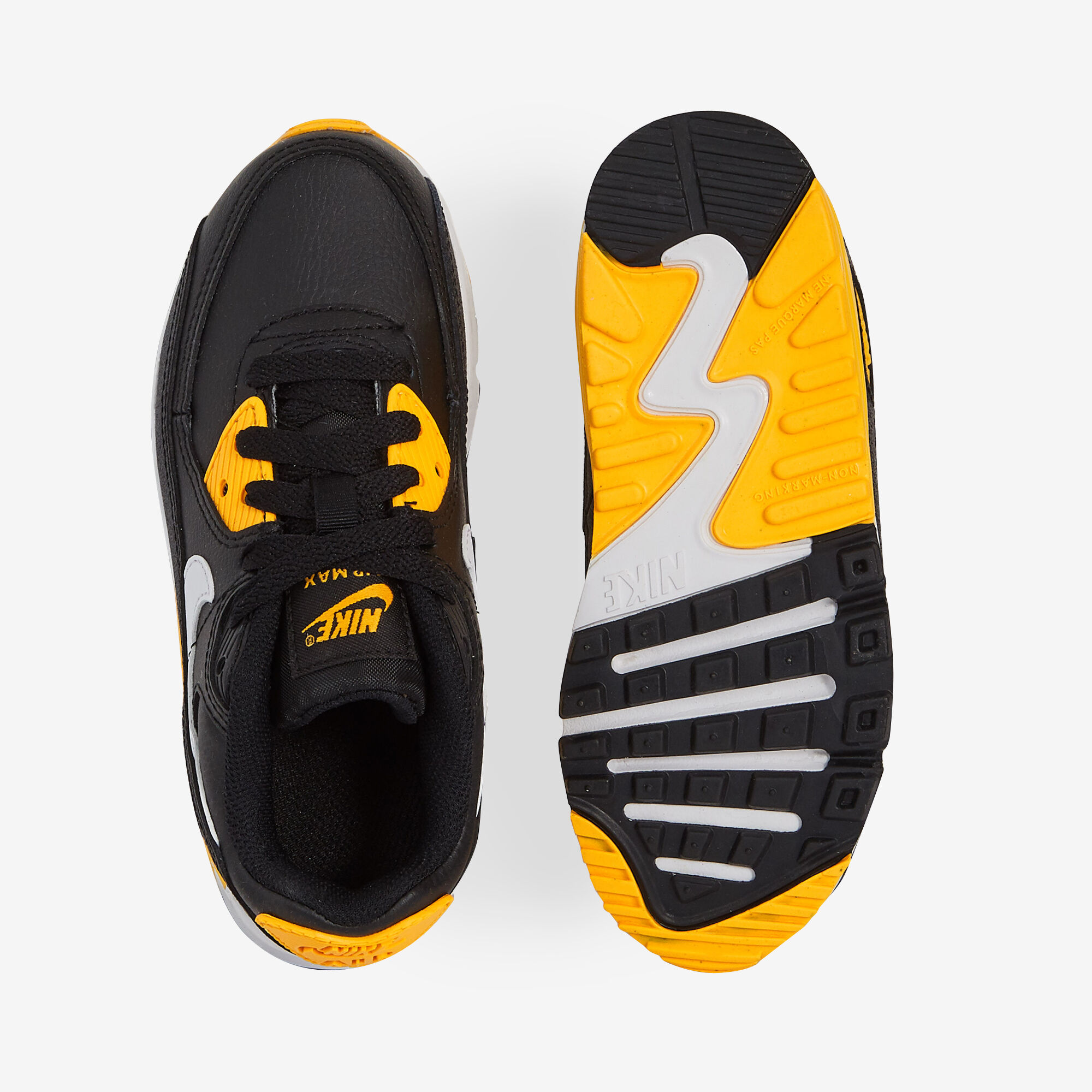 NIKE AIR MAX 90 NEGRO AMARILLO CORDONES NINOS Courir.es