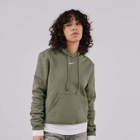 NIKE HOODIE CLUB CENTERED LOGO VERDE/BLANCO MUJER