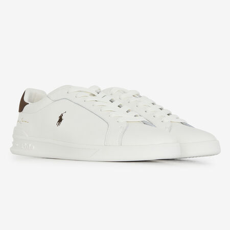 POLO RALPH LAUREN HERITAGE COURT SIGNATURE BLANCO/MARR&Oacute;N HOMBRE