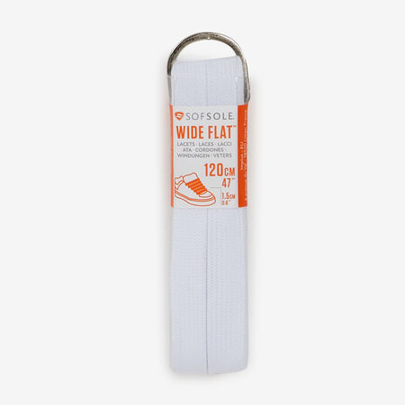 SOFSOLE LACET PLAT LARGE 120CM BLANC MIXTO