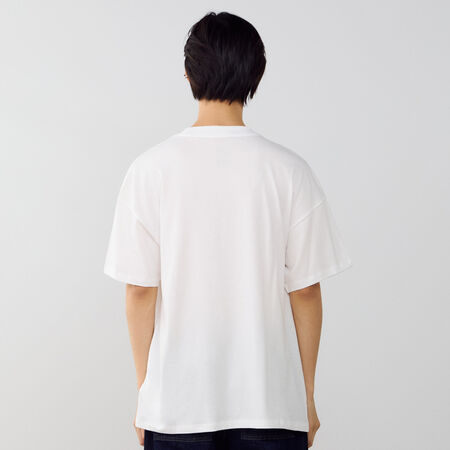 NEW BALANCE TEE SHIRT LINEAR GRAPHIC BLANCO HOMBRE
