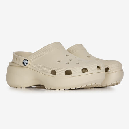 CROCS CLASSIC PLATFORM CLOG BLANCO MUJER