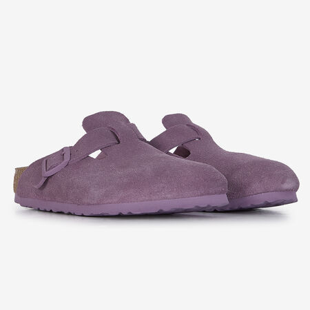 BIRKENSTOCK BOSTON SUEDE MAUVE MORADO MUJER