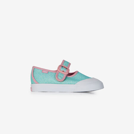 VANS MARY JANE GLITTER AZUL/ROSA BEBÉ