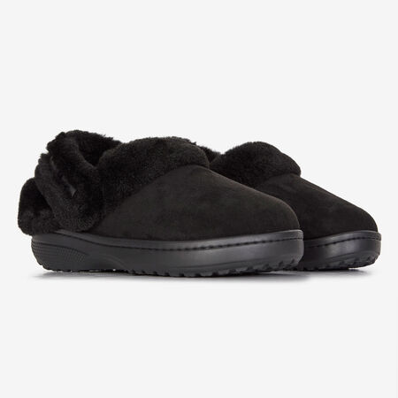 CROCS UNFURGETTABLE SUEDED CLOG NEGRO MUJER