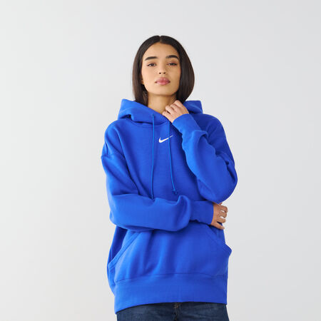 HOODIE PHOENIX LONG OVERSIZED : AZUL/BLANCO