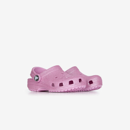 CROCS CLASSIC CLOG GLITTER ROSA BEBÉ