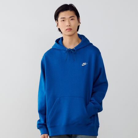 NIKE HOODIE CLUB SMALL LOGO AZUL/BLANCO HOMBRE
