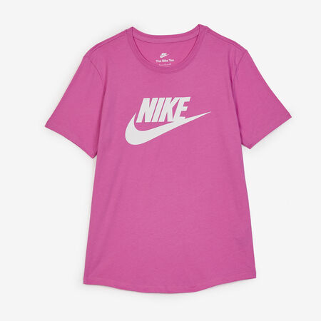 NIKE TEE SHIRT BIG SWOOSH ESSENTIAL ROSA/BLANCO MUJER