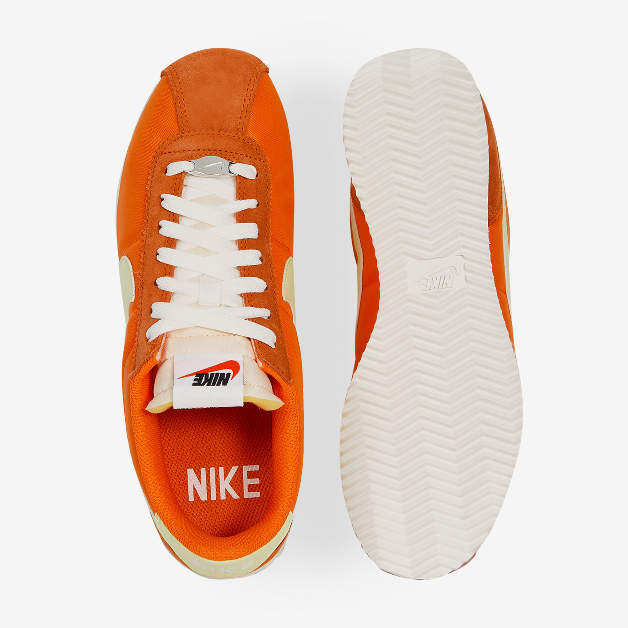 NIKE CORTEZ NYLON NARANJA AMARILLO CORDONES MUJER Courir.es