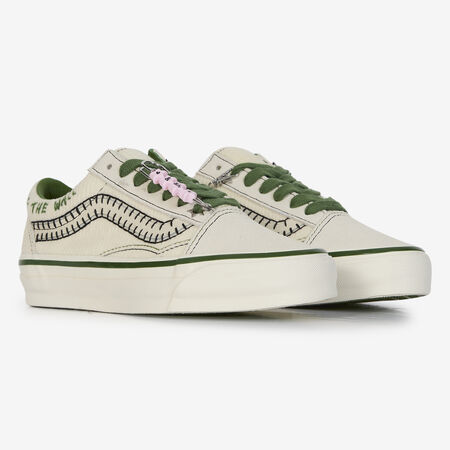 VANS LX OLD SKOOL CHARMS BEIGE/VERDE MUJER