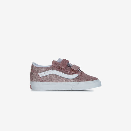 VANS old skool OLD SKOOL V GLITTER ROSA BEBÉ
