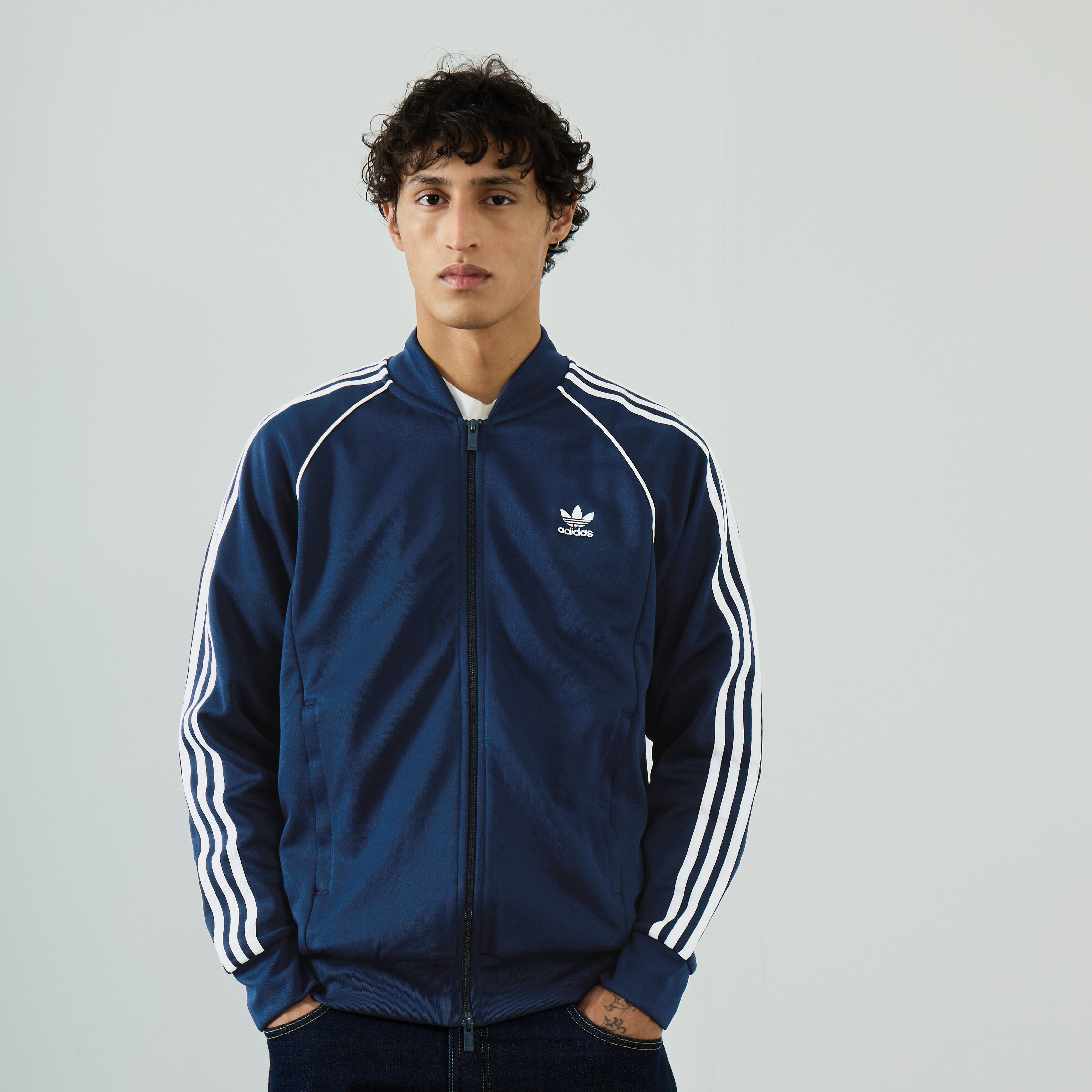 Adidas chaqueta superstar azul marino deals
