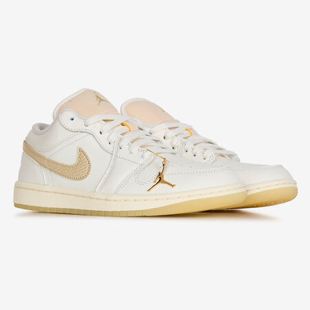 JORDAN AIR JORDAN 1 LOW SHIMMER BLANCO/DORADO MUJER
