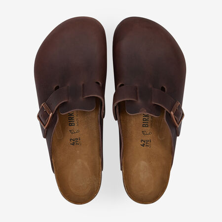 BIRKENSTOCK boston BOSTON LEATHER HABANA MARRÓN HOMBRE