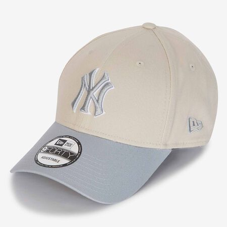 NEW ERA 9FORTY NY GOTHIC LOGO BC GRIS/BEIGE HOMBRE