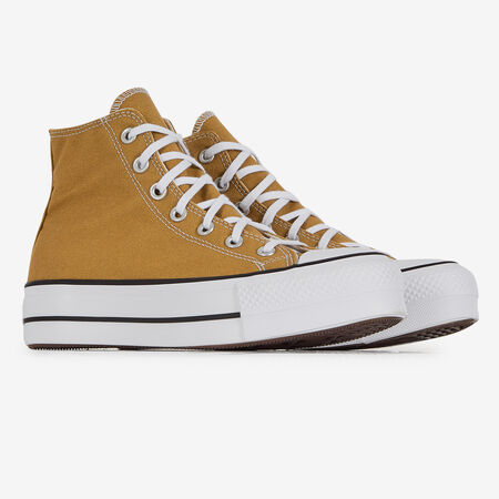 CONVERSE chuck taylor all star CHUCK TAYLOR ALL STAR LIFT HI MARRON MUJER