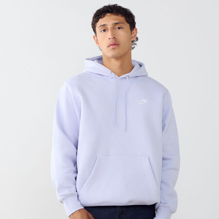 NIKE HOODIE CLUB SMALL LOGO LILA HOMBRE