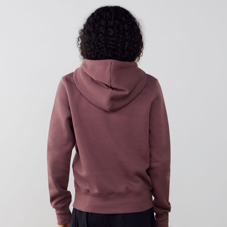 NIKE HOODIE CLUB CENTERED LOGO MARR&Oacute;N MUJER