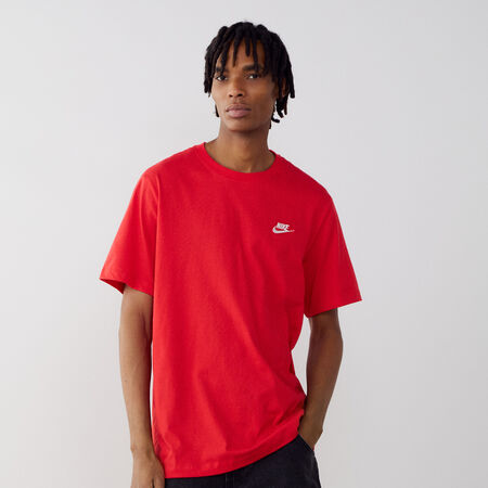 NIKE TEE SHIRT CLUB TEE ROJO HOMBRE