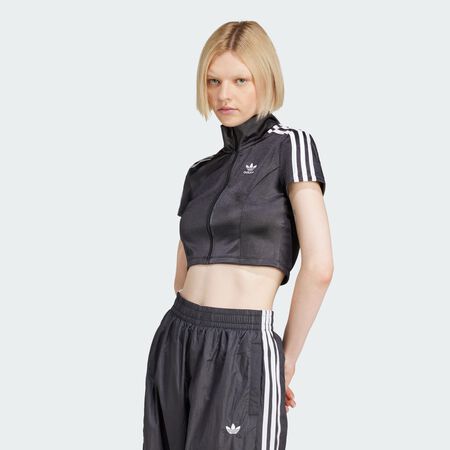 ADIDAS ORIGINALS JACKET FZ SHORT SLEEVE ADICOLOR NEGRO/BLANCO MUJER