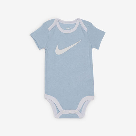 NIKE 3 PC SET BODYSUIT HAT BOOTIE SWOOSH AZUL/BLANCO BEB&Eacute;