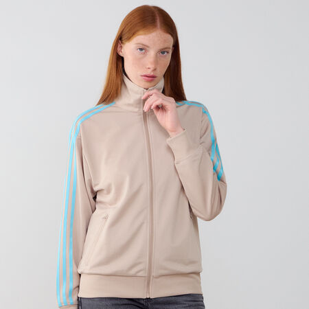 ADIDAS ORIGINALS JACKET FZ TRACKTOP FIREBIRD BEIGE/AZUL MUJER