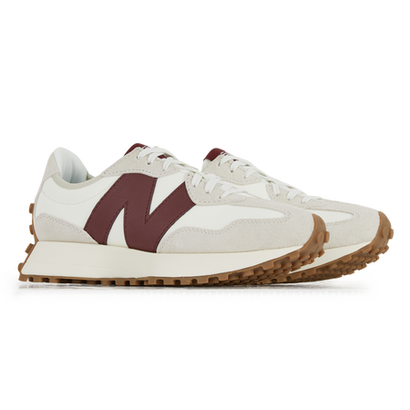 NEW BALANCE 327 327 BLANC BLANCO/BURDEOS MUJER