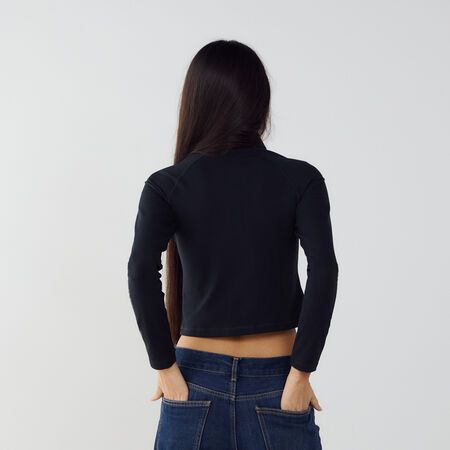 NIKE TOP FULL-ZIP GLS NEGRO MUJER