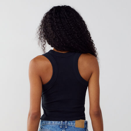 NIKE TOP TANK KNIT CHILL NEGRO/BLANCO MUJER