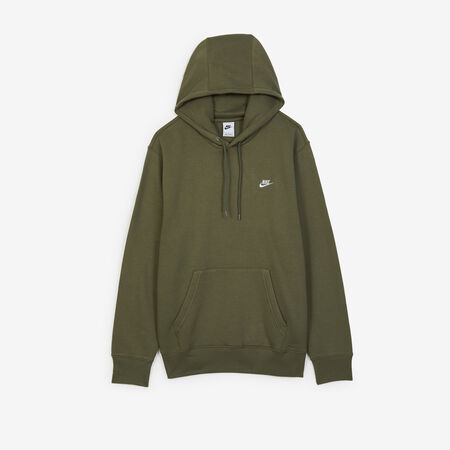 NIKE HOODIE CLUB SMALL LOGO VERDE/BLANCO HOMBRE