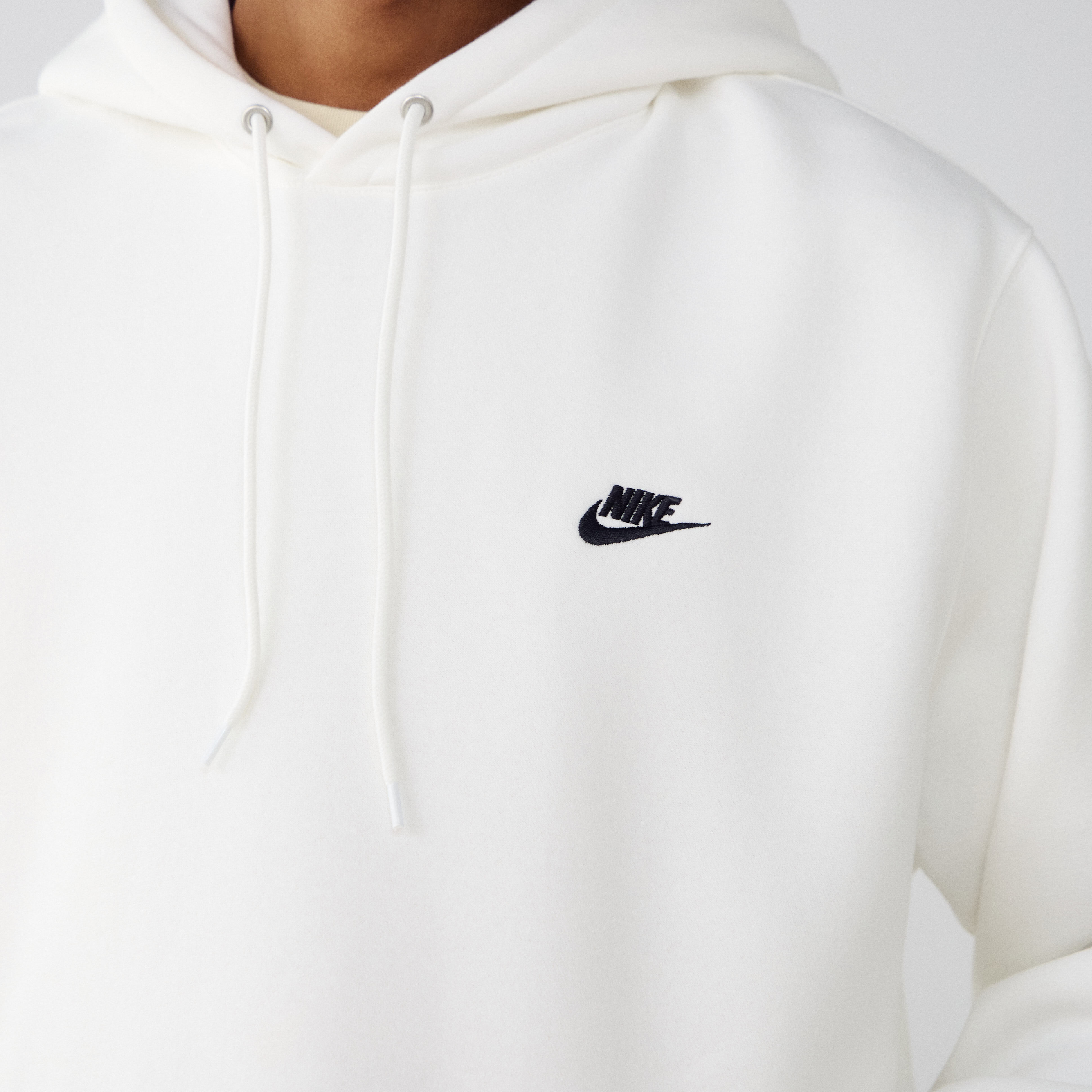 small white nike hoodie