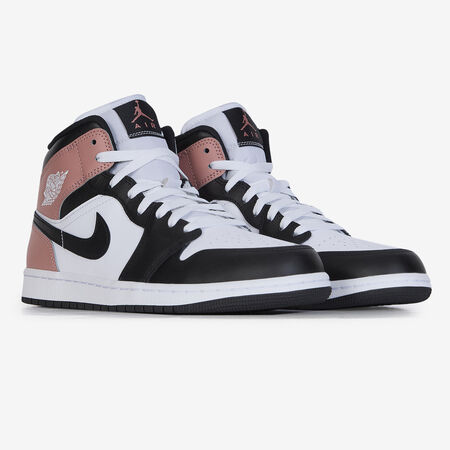 JORDAN AIR JORDAN 1 MID BLANCO/ROSA HOMBRE