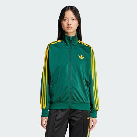 ADIDAS ORIGINALS JACKET FZ OVERSIZED FIREBIRD VERDE/AMARILLO MUJER