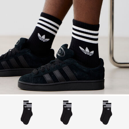 ADIDAS ORIGINALS CHAUSSETTES X3 CREW 3 STRIPES NEGRO/BLANCO MIXTO